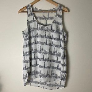 Banana Republic sleeveless London shirt M